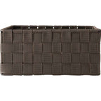 Slim Rectangular Woven Storage Bin