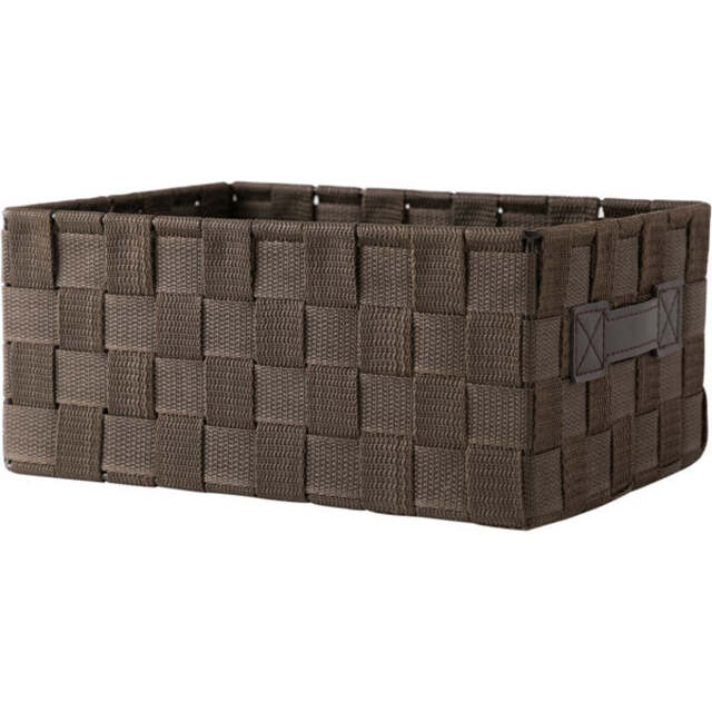 Slim Rectangular Woven Storage Bin