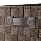 Slim Rectangular Woven Storage Bin