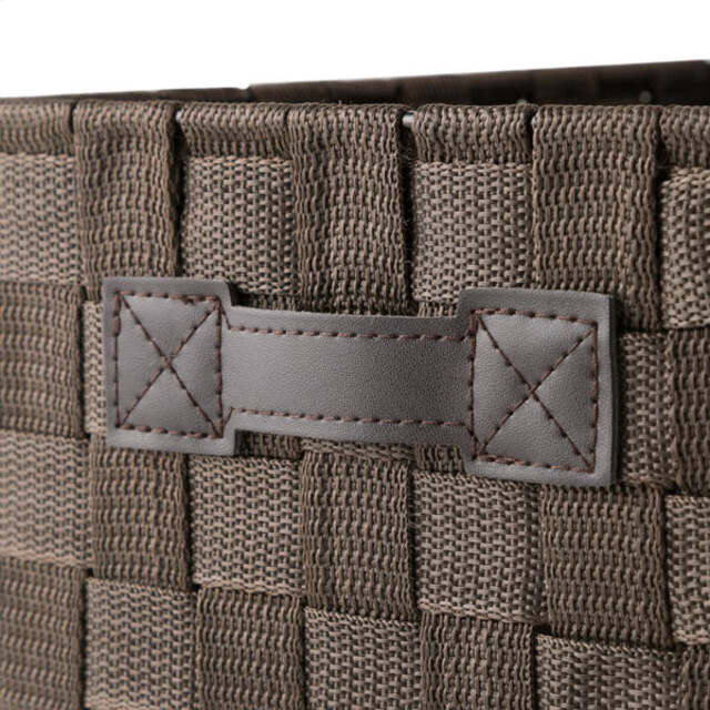 Slim Rectangular Woven Storage Bin