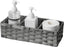 Divided Wicker Toilet Tank Basket