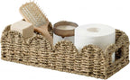 Water Hyacinth Toilet Paper Basket with Handles