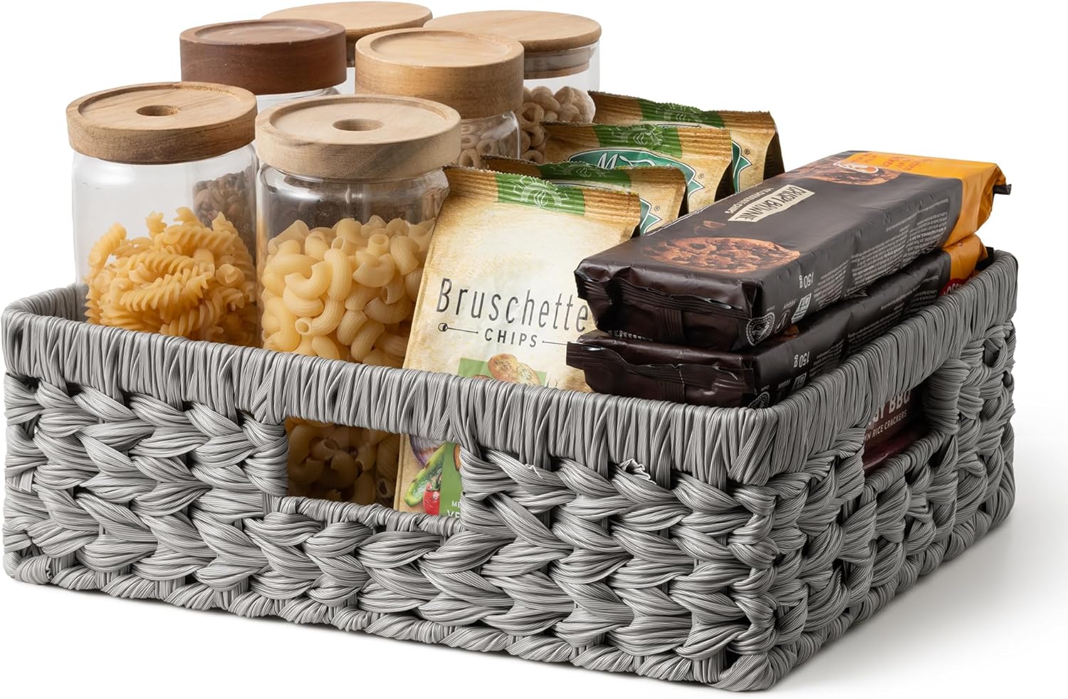 Wicker Storage Baskets for Shelves