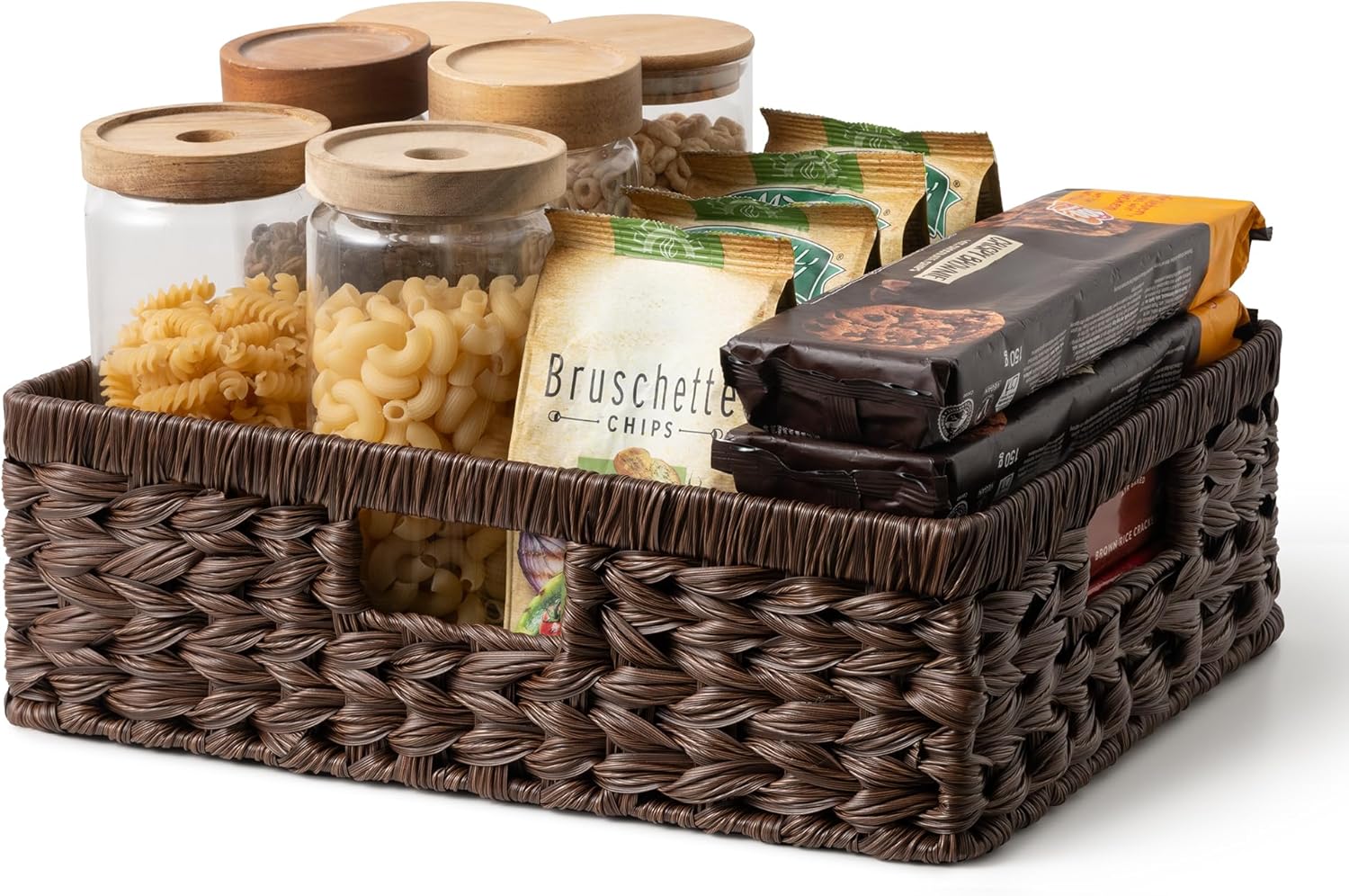 Wicker Storage Baskets for Shelves