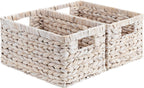 Medium Water Hyacinth Storage Baskets - Set of 2