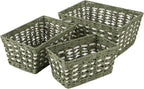 Handwoven Paper Rope Shelf Baskets
