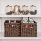 Wicker Storage Baskets for Shelves