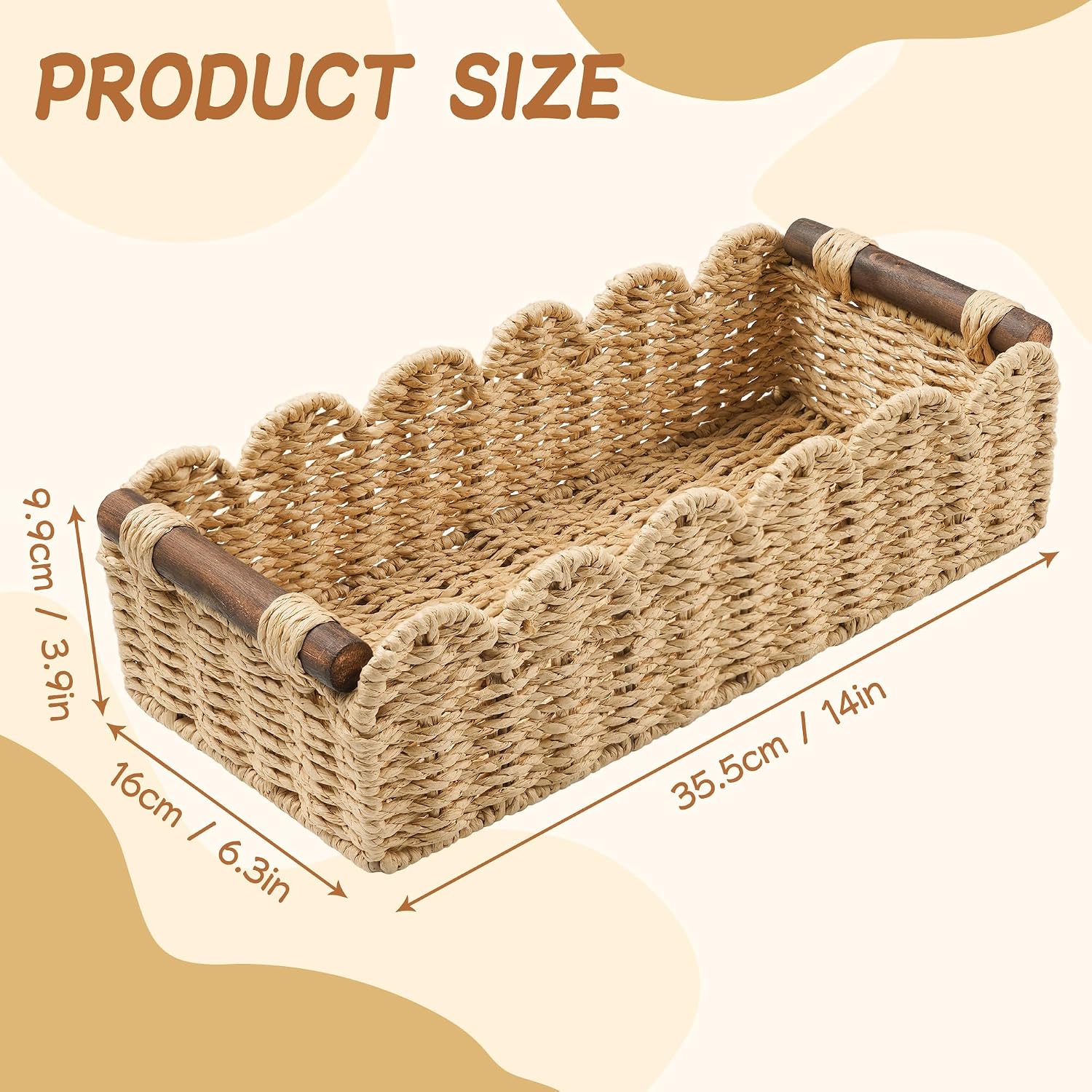 Wicker Toilet Paper Storage Basket