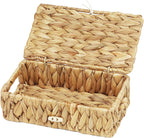 Small Water Hyacinth Basket with Lid