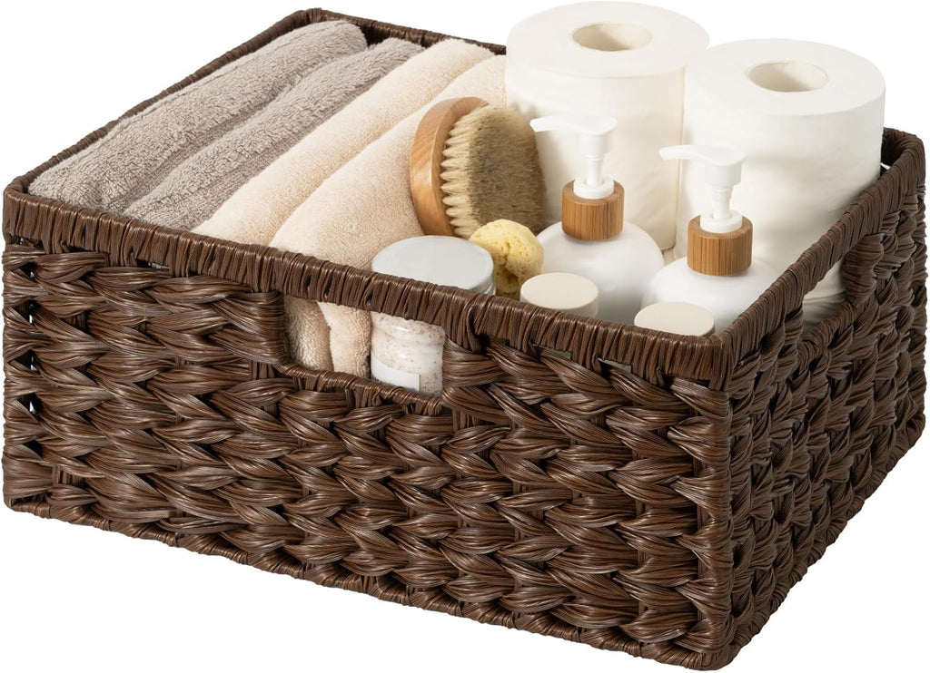 Wicker Storage Baskets for Shelves