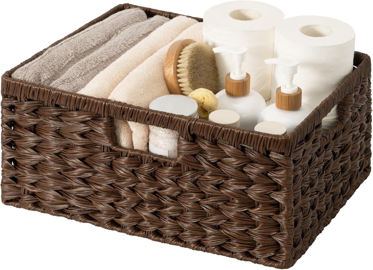 Wicker Storage Baskets for Shelves