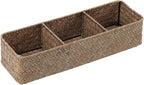 Four-Section Seagrass Tea & Sugar Organizer