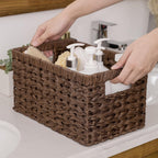 Wicker Storage Baskets for Shelves