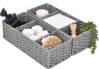 Water Hyacinth Toilet Tank Baskets - Set of 2
