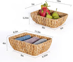 Small Wicker Countertop Baskets - Set of 2