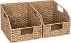 Water Hyacinth Pantry Baskets - Set of 2
