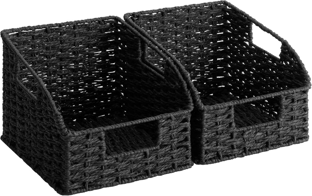 Water Hyacinth Pantry Baskets - Set of 2