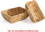 Small Wicker Countertop Baskets - Set of 2
