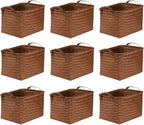 Large Handwoven Laundry Baskets - Set of 4