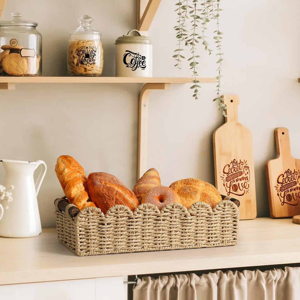 Wicker Toilet Paper Storage Basket