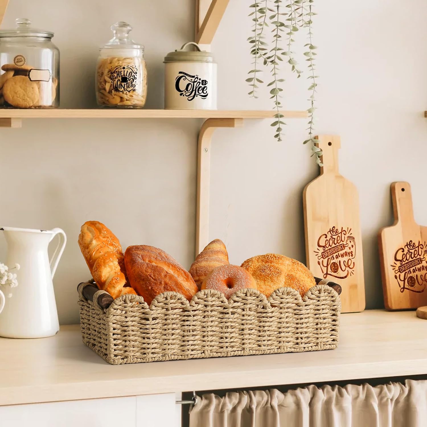 Wicker Toilet Paper Storage Basket