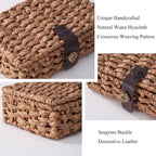 Large Water Hyacinth Decorative Box with Lid