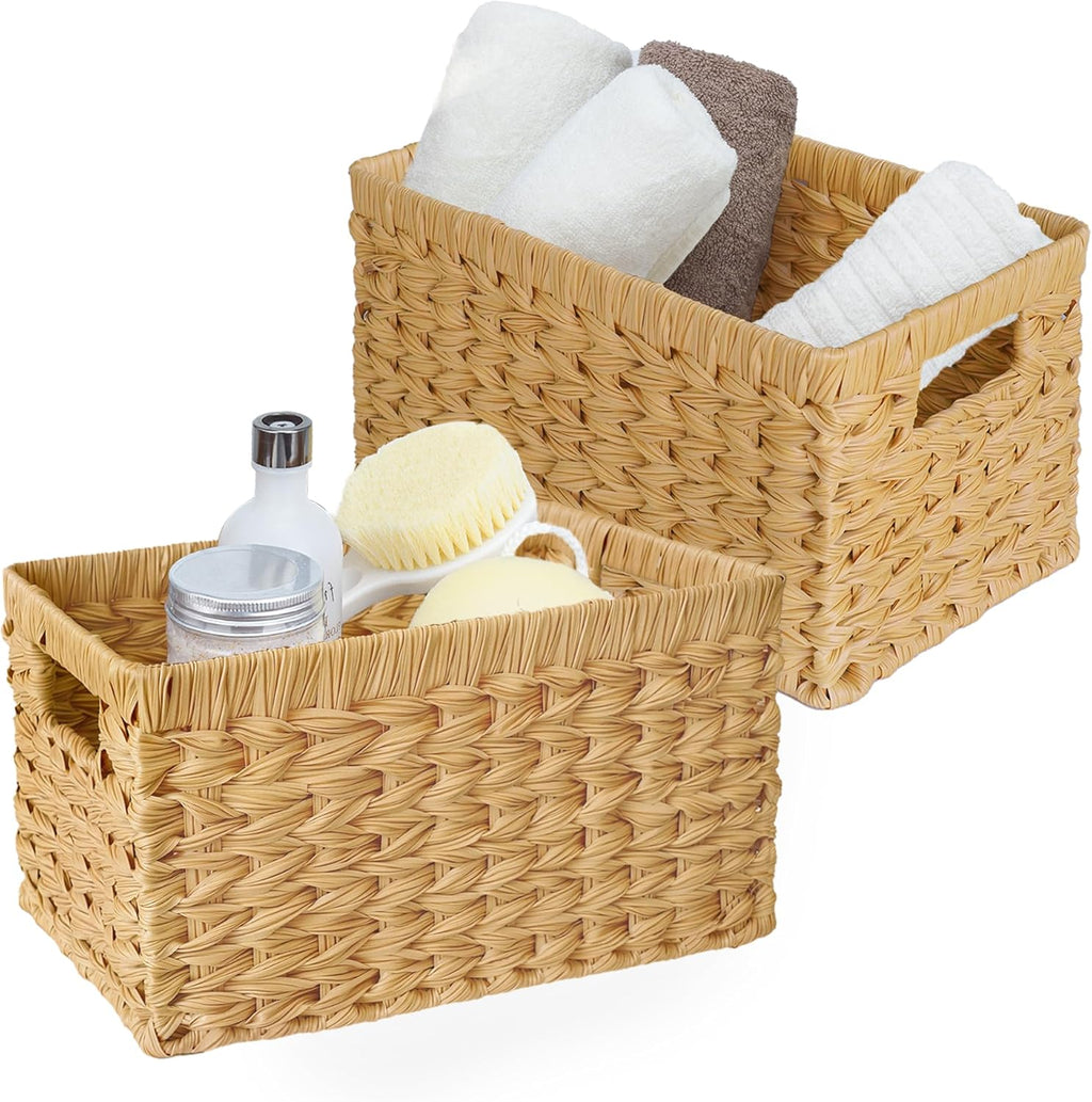 Wicker Storage Baskets for Shelves