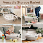 Mixed-Brown Woven Pet & Nursery Basket