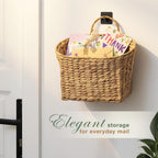 Set of 2 Wicker Hanging Baskets for Organizing
