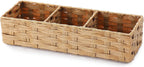 Divided Wicker Toilet Tank Basket