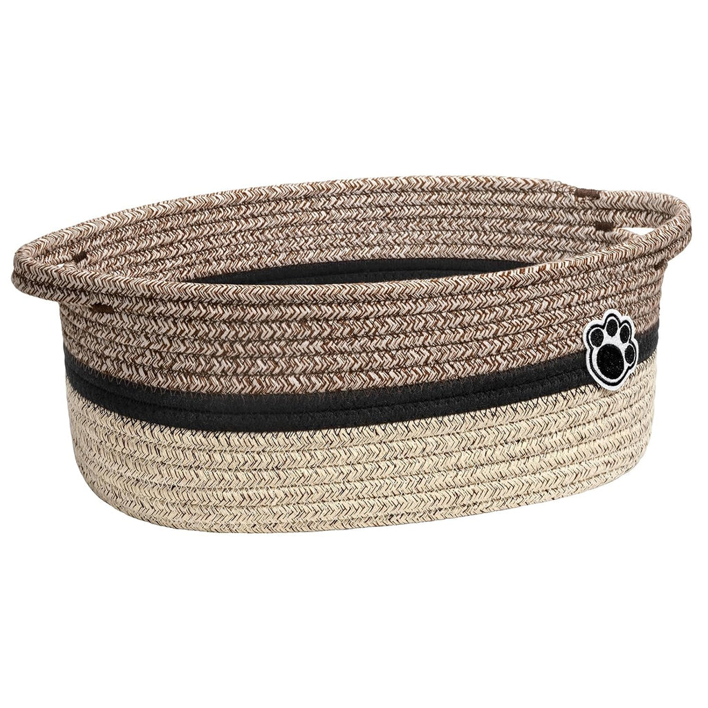 Mixed-Brown Woven Pet & Nursery Basket