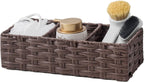 Divided Wicker Toilet Tank Basket