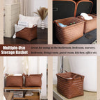 Large Handwoven Laundry Baskets - Set of 4
