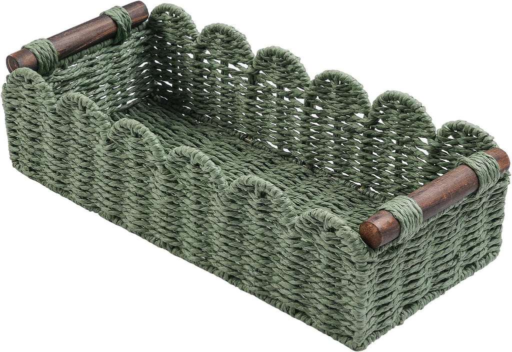Wicker Toilet Paper Storage Basket