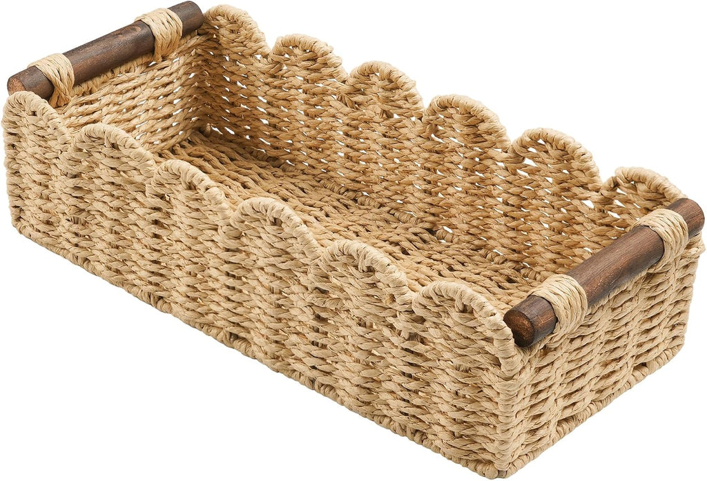 Wicker Toilet Paper Storage Basket