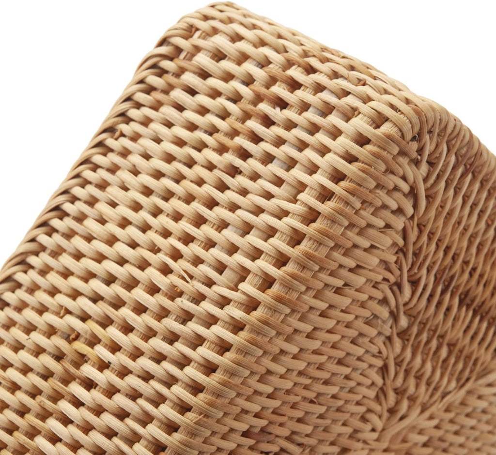 Stackable Rattan Catchall Baskets - Set of 3