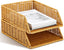 Woven A4 Desk Paper Trays - Set of 2