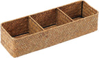Four-Section Seagrass Tea & Sugar Organizer