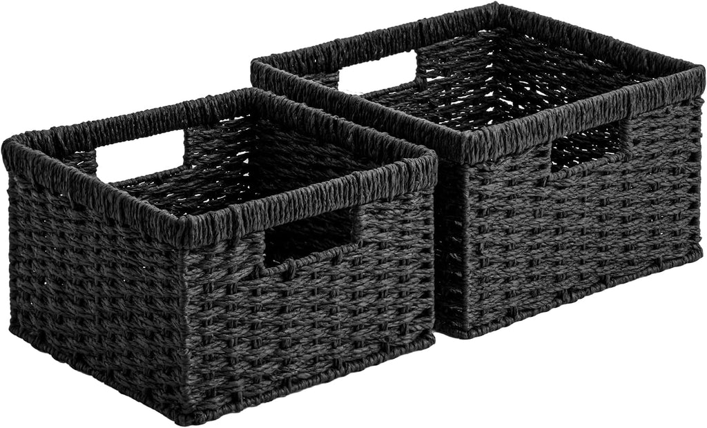 Medium Water Hyacinth Storage Baskets - Set of 2