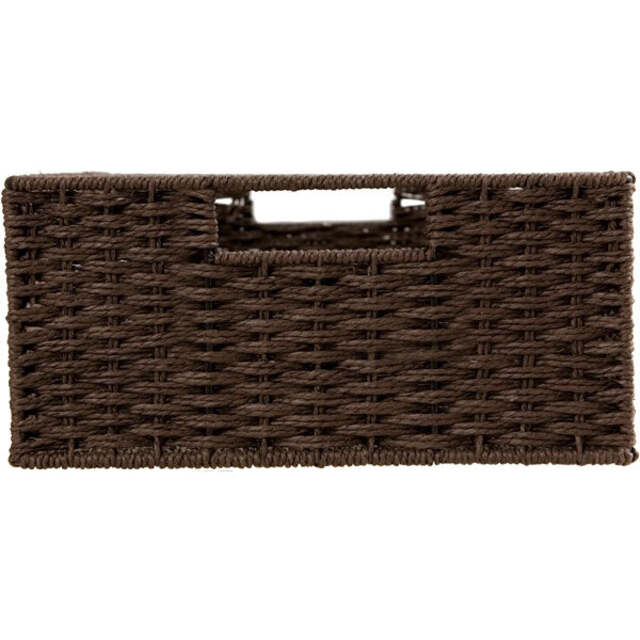 Rectangular Woven Paper Rope Storage Basket
