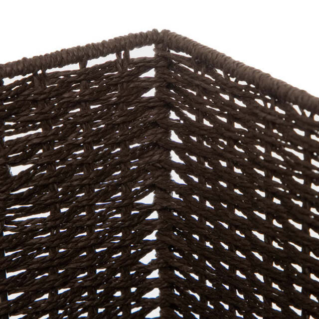 Rectangular Woven Paper Rope Storage Basket