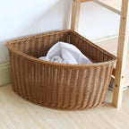 Woven Open Front Storage Basket – Decorative Organizer Bin for Shelves, Closet, Bathroom, Bedroom & Living Room-cc-091713