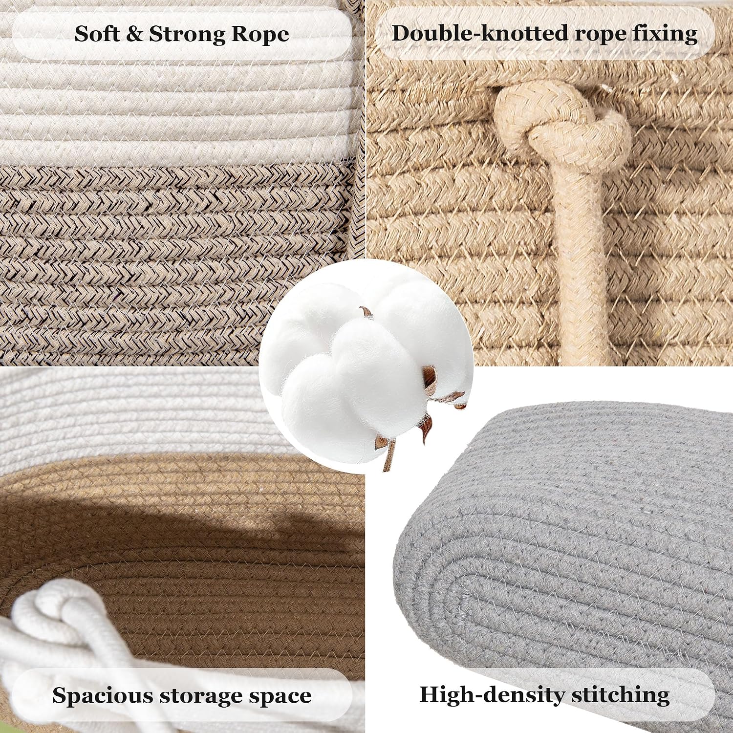 Three-Tier Wall-Mounted Woven Basket