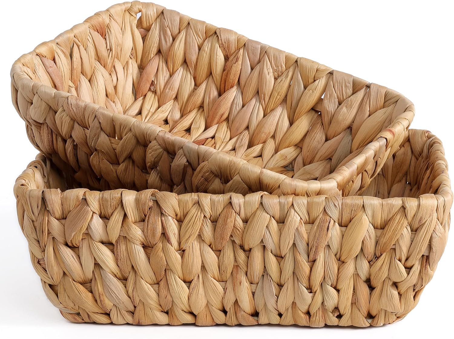 Small Wicker Countertop Baskets - Set of 2