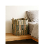 Woven Storage Basket with Handles – Large Decorative Laundry Hamper for Bedroom, Living Room & Home Organization-091625-cc