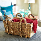 Cesta Garfield de mimbre hecha a mano, elegante y pr�ctica