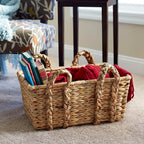 Cesta Garfield de mimbre hecha a mano, elegante y pr�ctica
