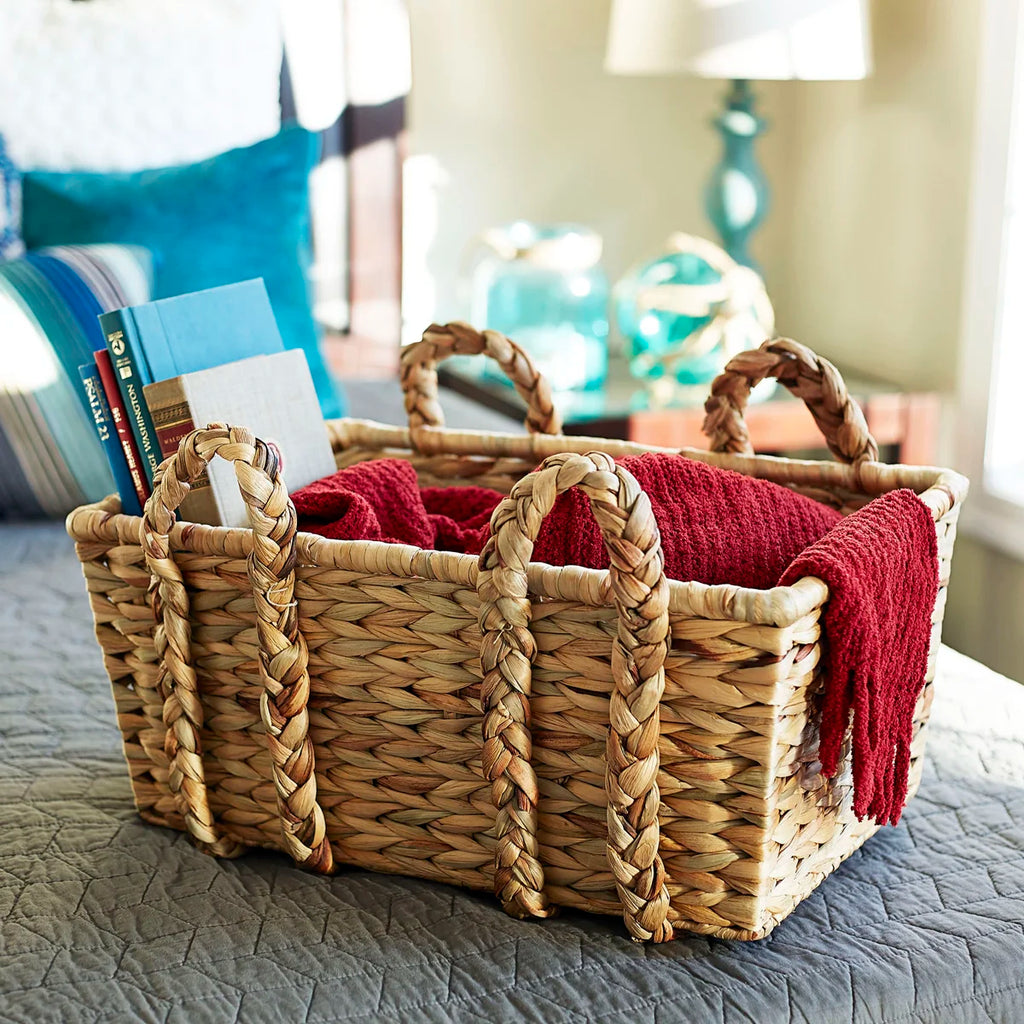 Cesta Garfield de mimbre hecha a mano, elegante y pr�ctica