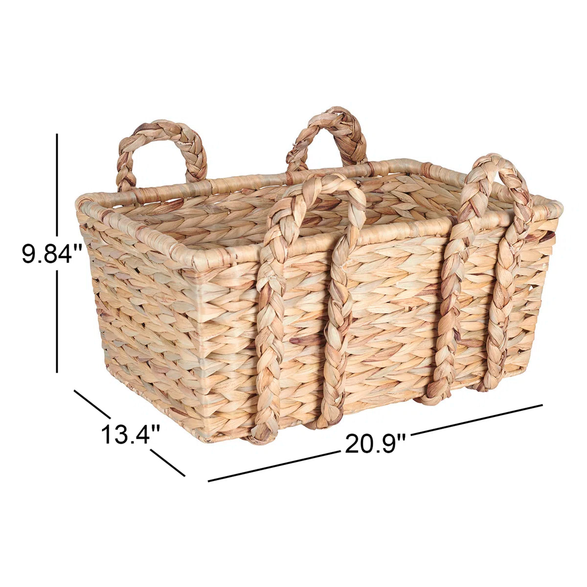 Cesta Garfield de mimbre hecha a mano, elegante y pr�ctica