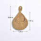 Handwoven Hanging Wall Basket – Boho Woven Planter & Decorative Storage Basket for Flowers, Plants and Home Decor-cc-091806
